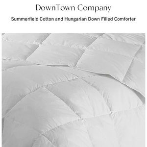 DOWNTOWN COMPANY SUMMERFIELD HUNGARIAN WHITE GOOSE DOWN COMFORTER